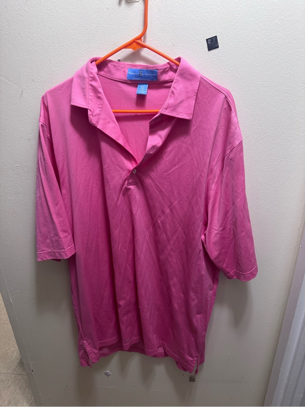 Fairway & Greene Pink Short-Sleeve Polo size XL